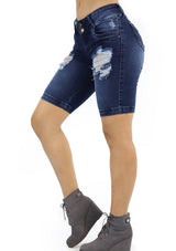 19689 Denim Bermuda by Maripily Rivera - Pompis Stores