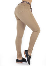 19904 Beige Skinny Jean by Maripily Rivera (Curvy Low) - Pompis Stores