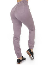 19926 Mauve Skinny Jean by Maripily Rivera (Jogger) - Pompis Stores