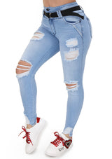 20811 Destroyed Skinny Jean by Maripily Rivera