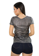 NY-T-247 Black Blusa de Mujer