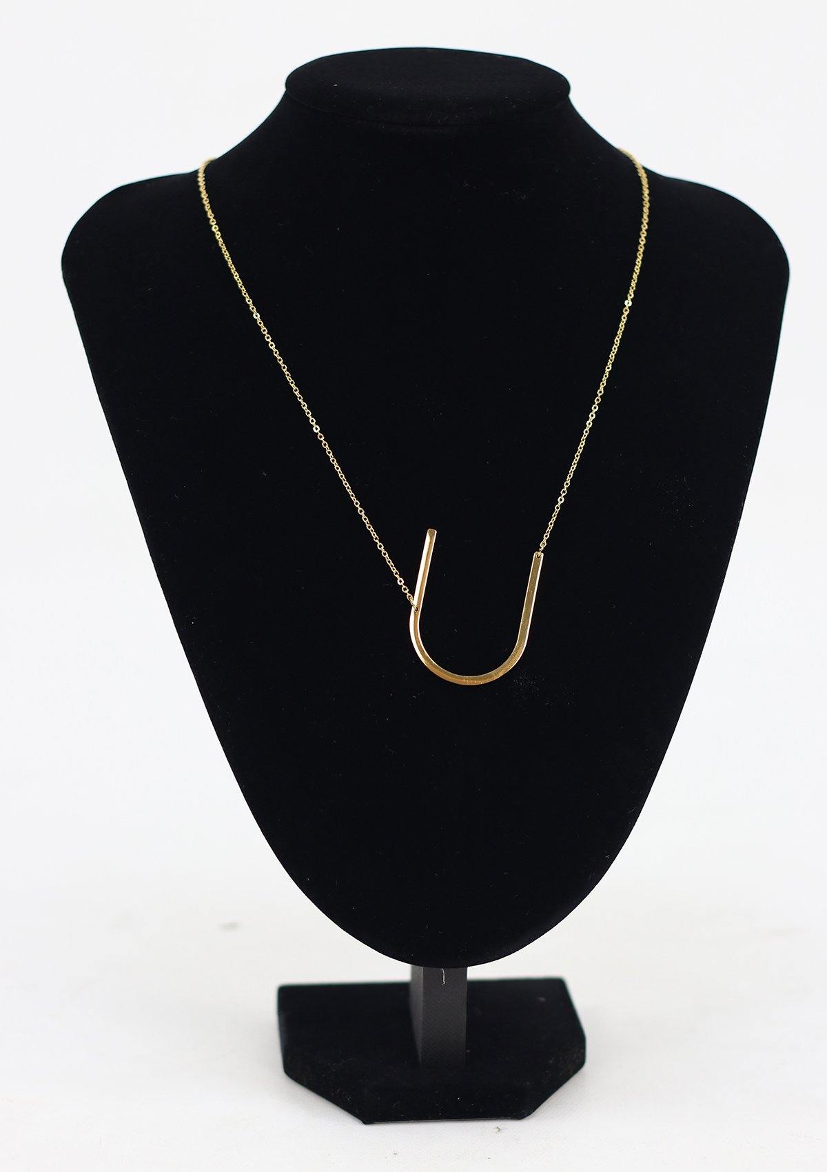 Prenda5Gold - Cadena con Letra Stainless Steel Color Oro - Pompis Stores