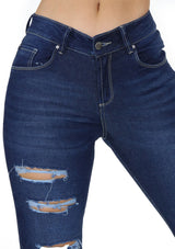 1832 Destroyed Skinny Jean (Long) by Scarcha