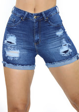 SC1930 Ripped Short Jean by Scarcha
