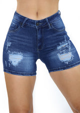 SC1955 Ripped Short Jean by Scarcha