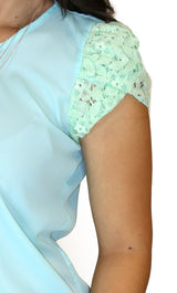 30361 Crochet Blouse Trendy by Keila Hernandez