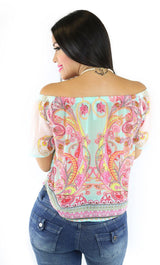 30854 Blouse Off Shoulder Trendy by Keila Hernandez