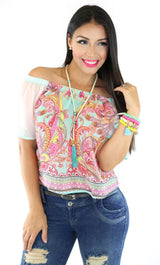 30854 Blouse Off Shoulder Trendy by Keila Hernandez