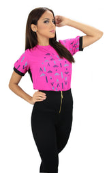 3710 Tribal Chiffon Tee Trendy by Keila Hernández - Pompis Stores