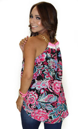 39691 Floral Print Blouse Trendy by Keila Hernández