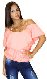 39841 Off-Shoulder Blouse Trendy by Keila Hernandez