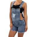 17292 Maripily Denim Short Overall - Pompis Stores