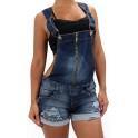 17293 Maripily Denim Short Overall - Pompis Stores