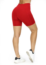 1FBP1001 Red Short Leggings Deportivo de Mujer