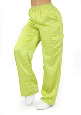 BLBP05717 Chartreuse Pantalón Cargo de Mujer