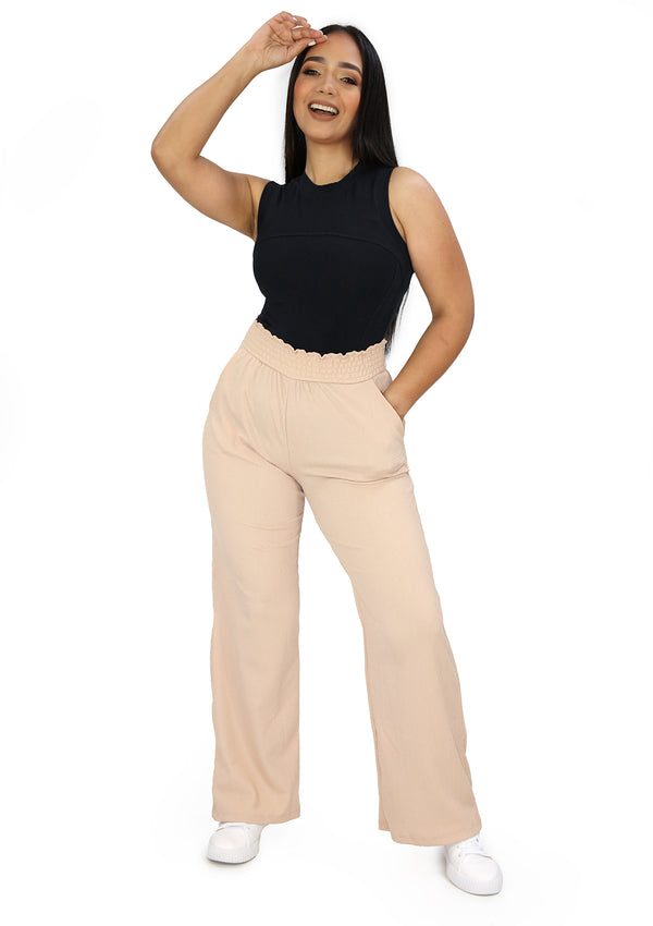 BL-BP-05735 Beige Pantalón de Mujer