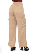 BL-BP-05741 Tan Pantalón Cargo de Mujer