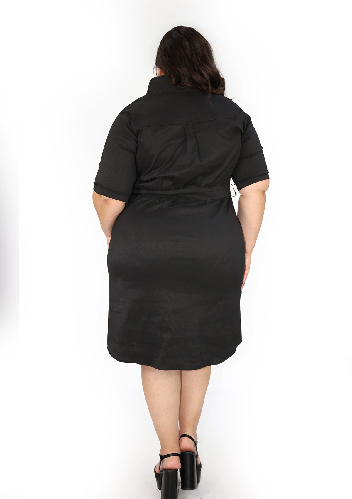 BL-D-4856 Black Traje de Mujer Plus