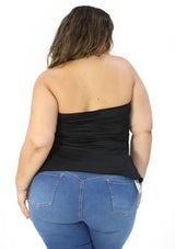 BL-T-6610S Black Blusa Plus de Mujer