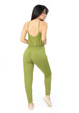 CA-BP-3110-N Green Jumpsuit de Mujer