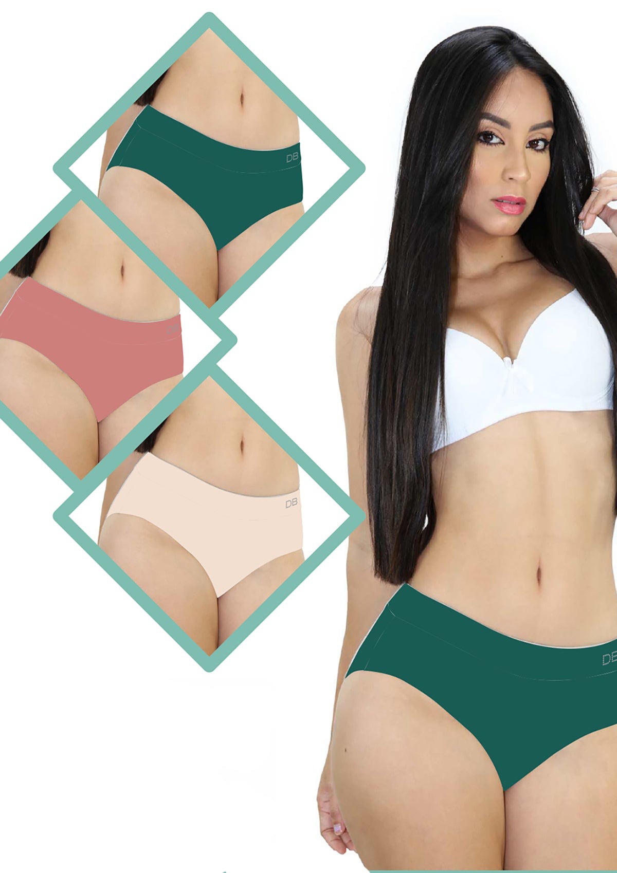 DB-6297 Trim Hipster Panty by Dear Body