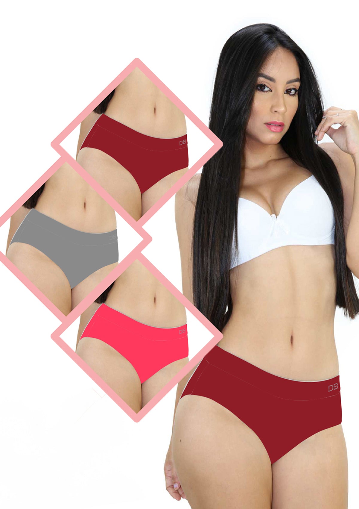 DB-6298 Trim Hipster Panty by Dear Body