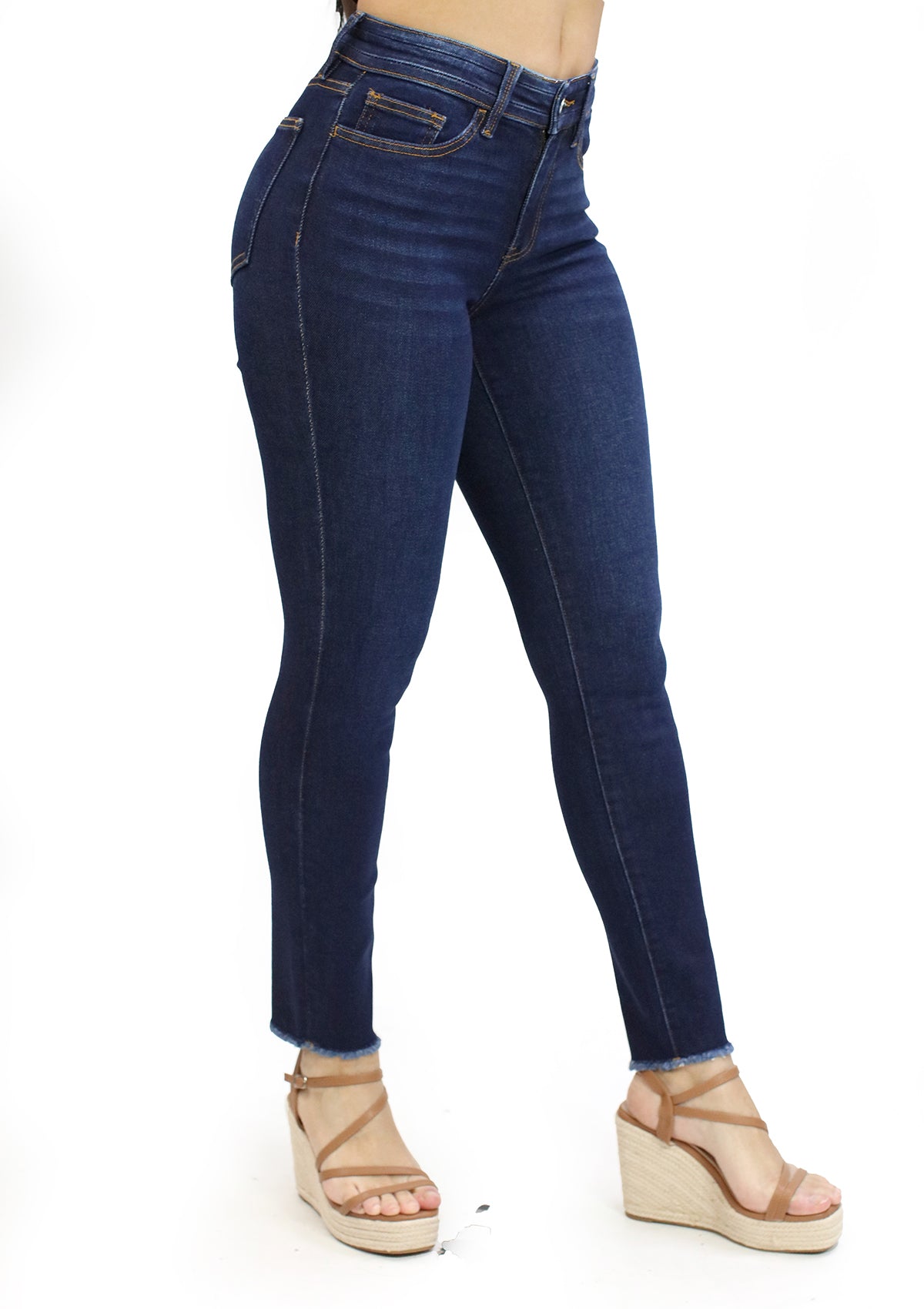 DD-1006-M Dark Denim Mid-Rise Skinny de Mujer