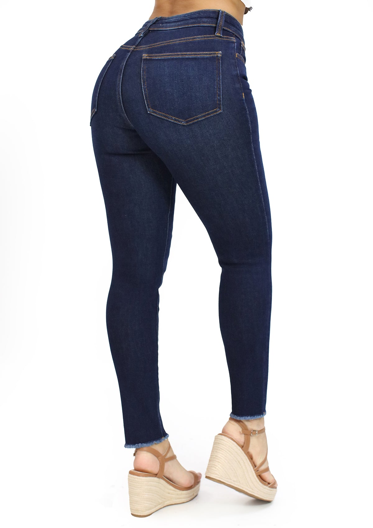 DD-1006-M Dark Denim Mid-Rise Skinny de Mujer