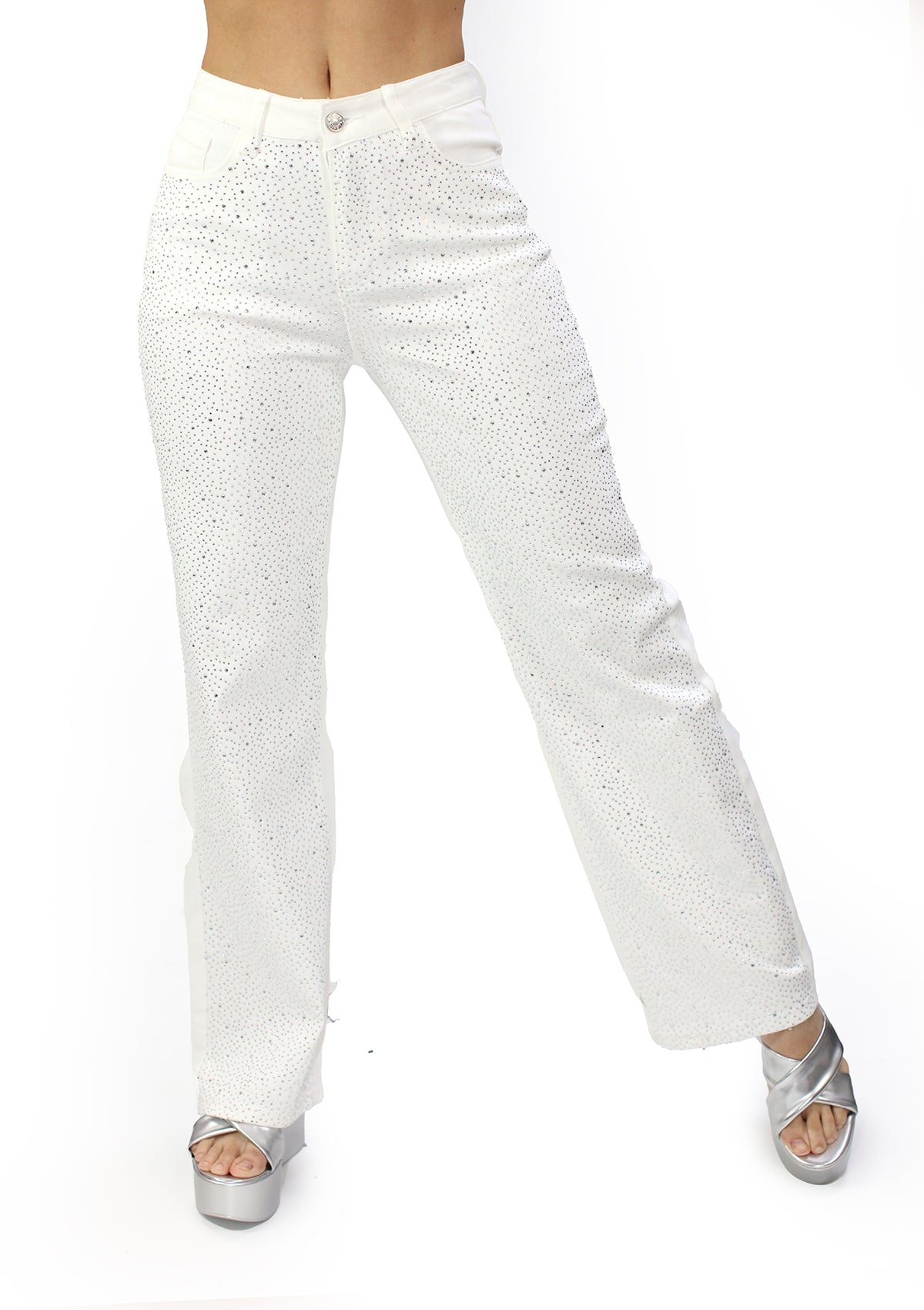 DJA-267215 White Denim Straight Fit de Mujer