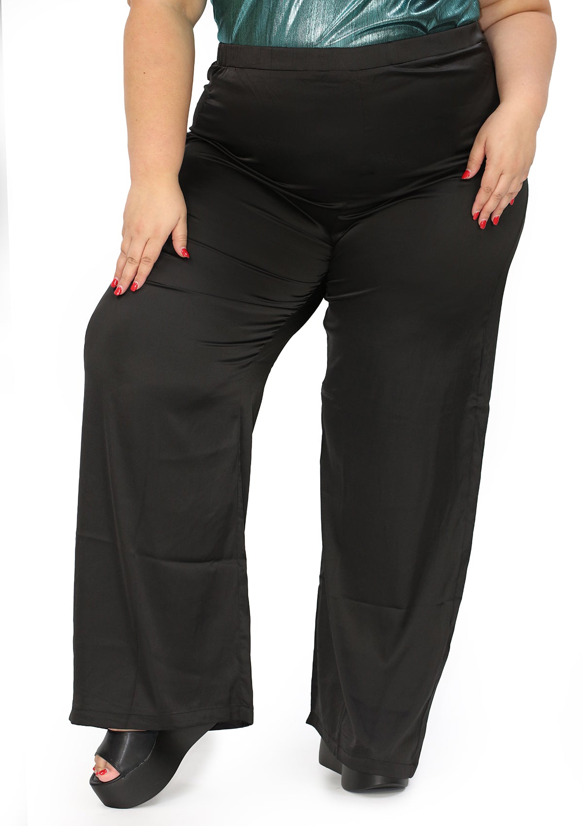 DN-A-1463-PL Black Pantalón de Mujer Plus