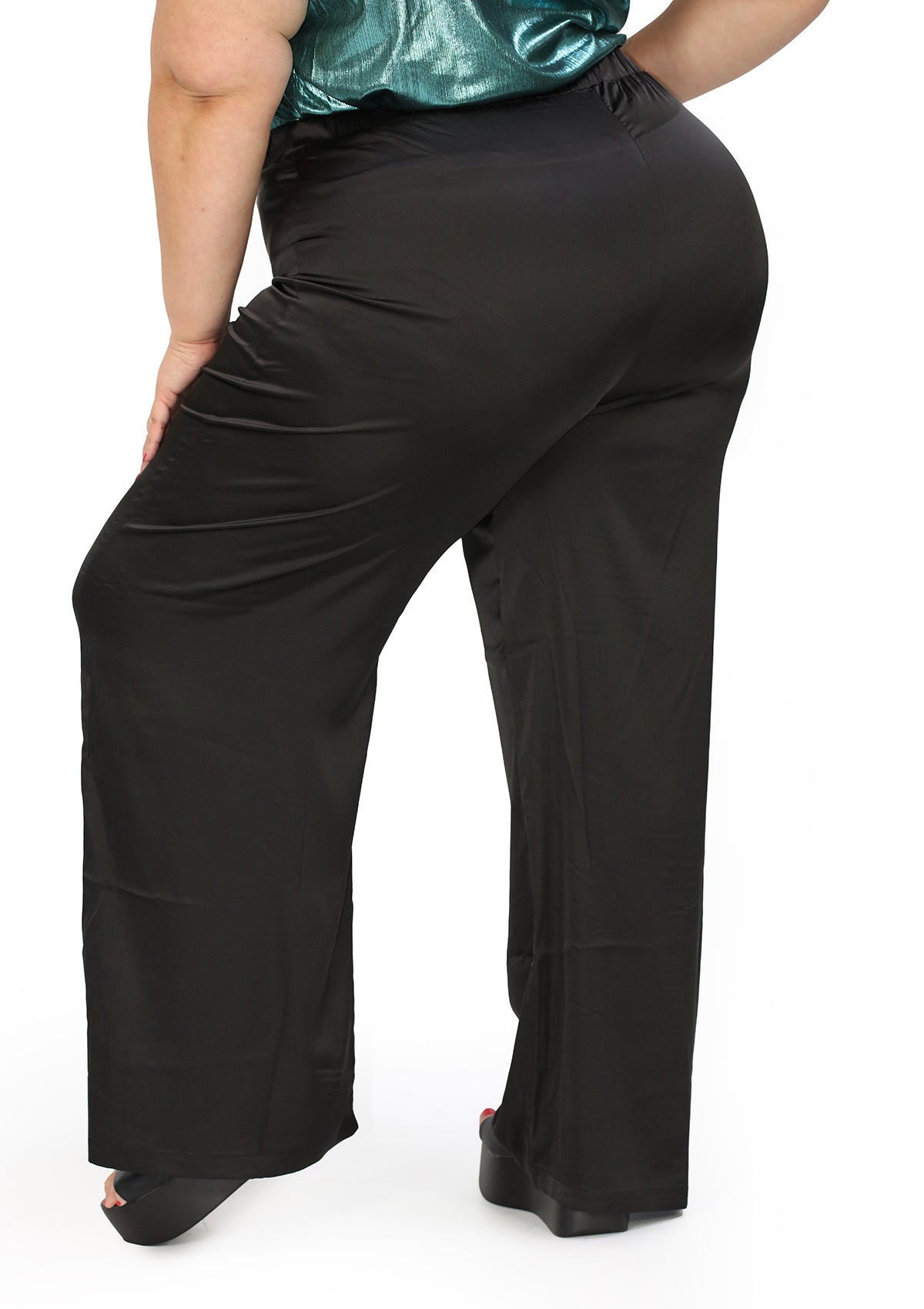 DN-A-1463-PL Black Pantalón de Mujer Plus