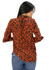 DN-A-1484-B Brown Blusa de Mujer