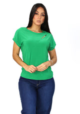 DNA-4409-T Green Blusa de Mujer