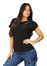 DNA-4409-T Black Blusa de Mujer