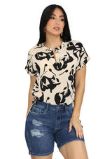 DN-A-4480-T Mocha Blusa de Mujer