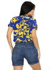 DN-A-4480-T Royal Blue Blusa de Mujer