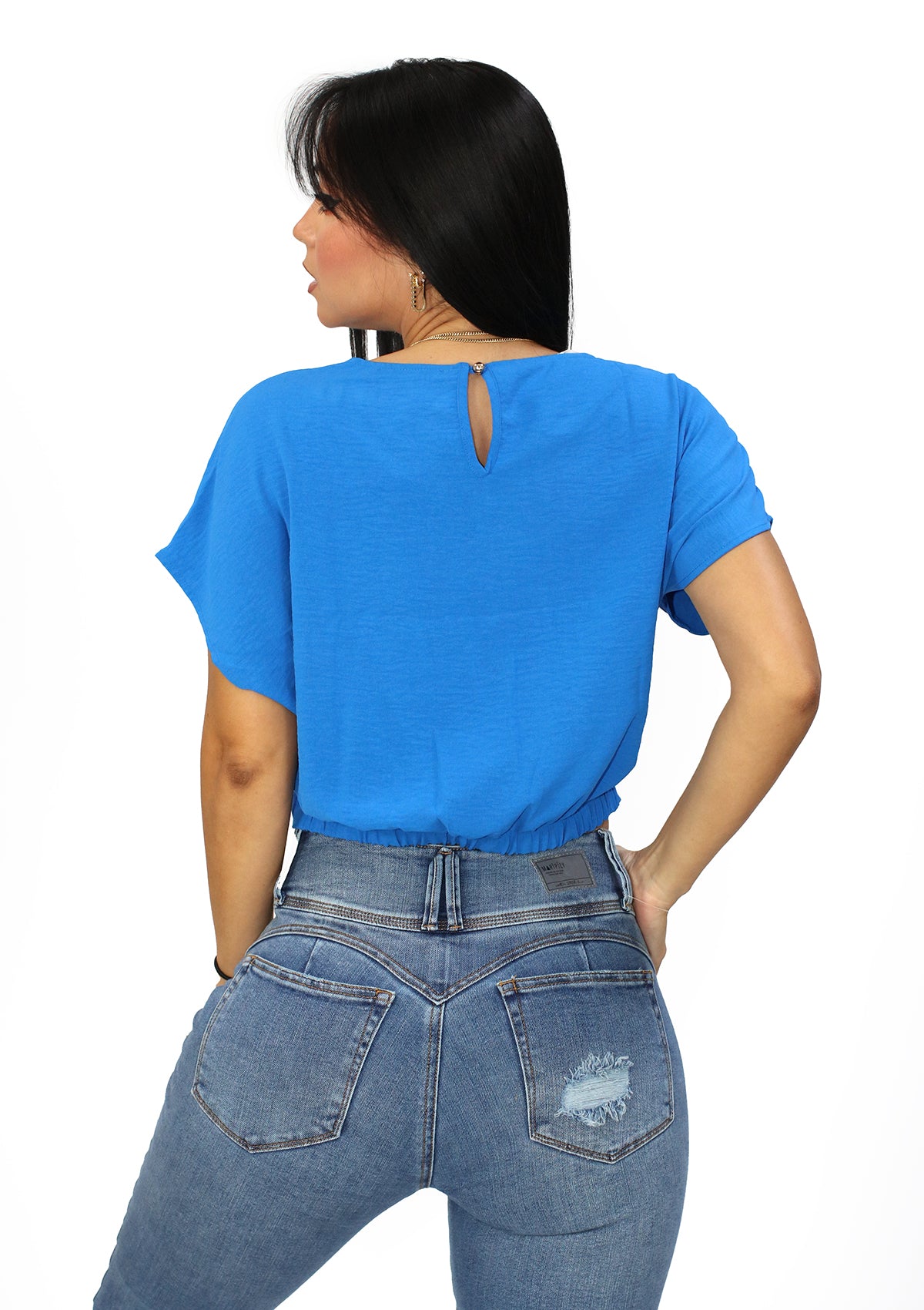 DN-A-5448-T Blue Blusa de Mujer