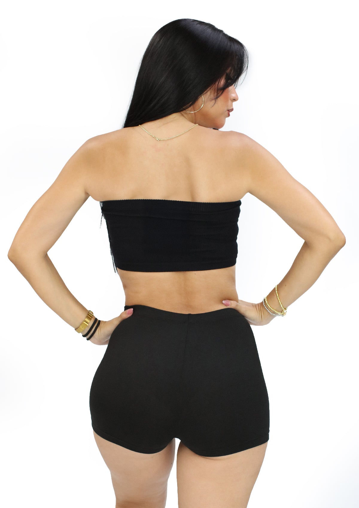 DY-1119-N Black Top Strapless de Mujer