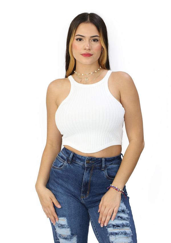 DY-1257 White Top de Mujer