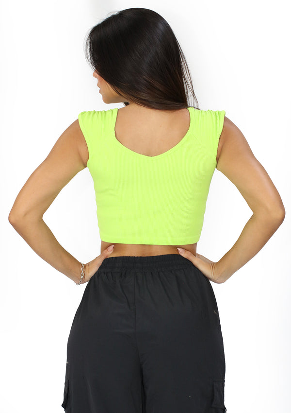 DY2085 Green Lime Top de Mujer