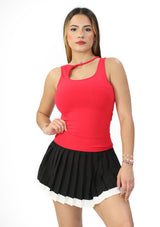 DY-4041 Red Top de Mujer