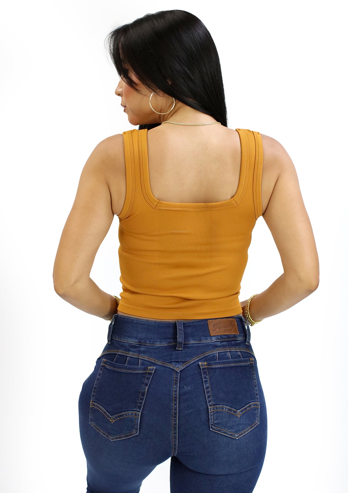 DY-4054 Brown Top de Mujer
