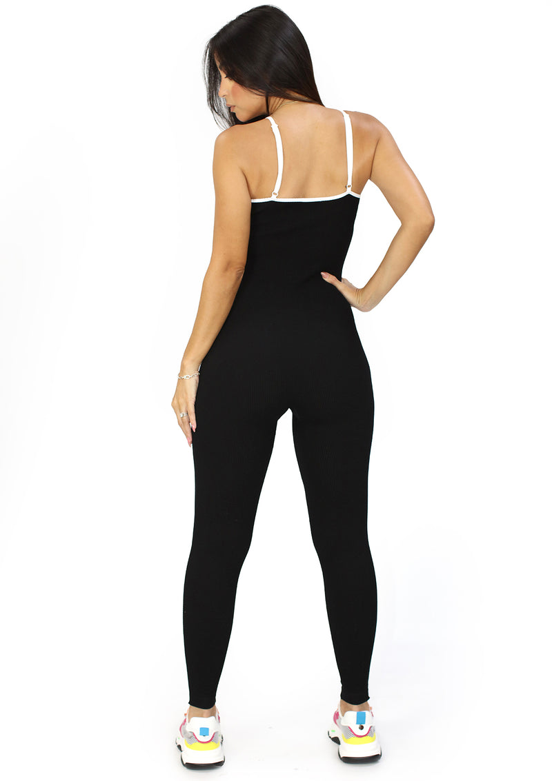 DY-963 Black Jumpsuit de Mujer