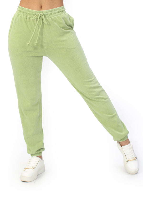 DZ-23-E185 Pale Olive Pantalon de Mujer