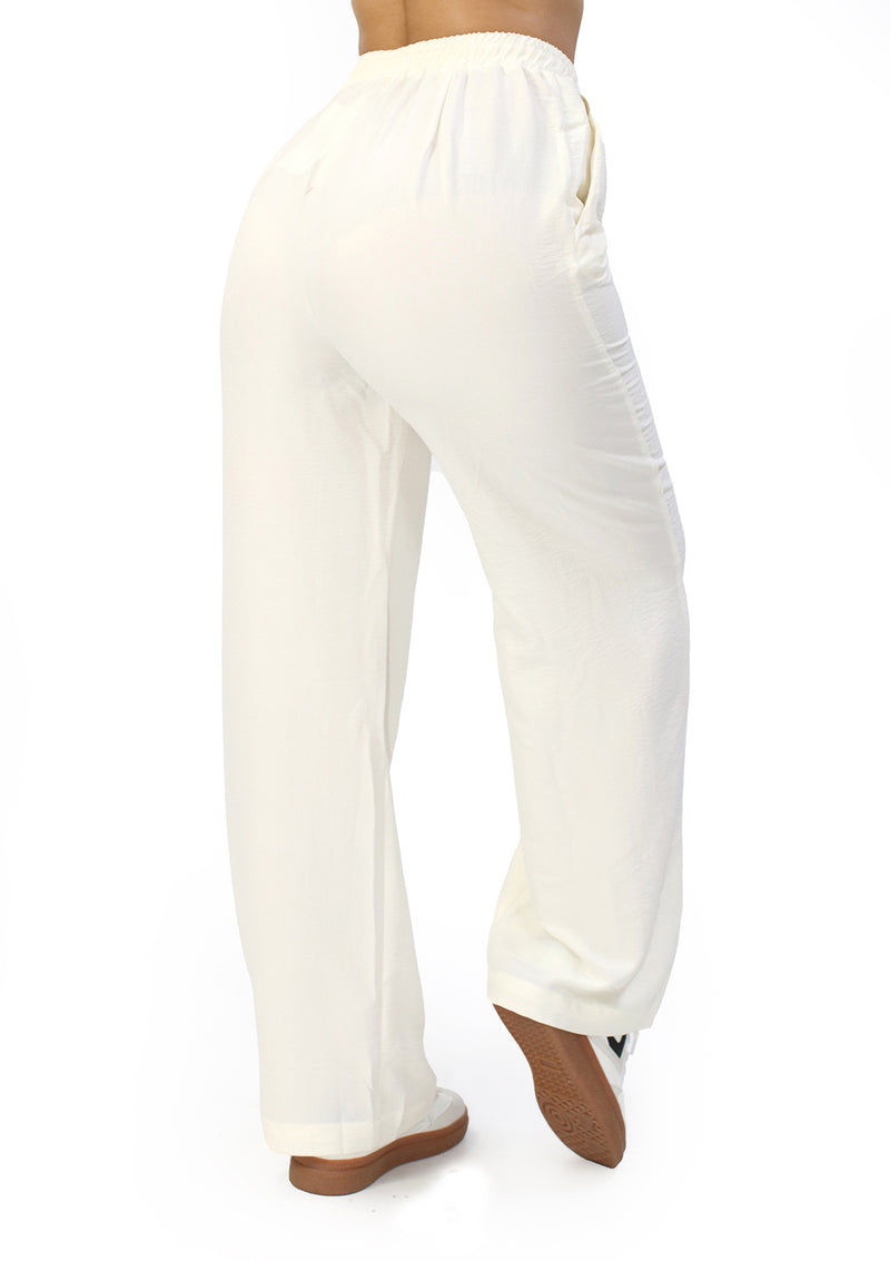 DZ-25-A895 Cream Pantalon de Mujer