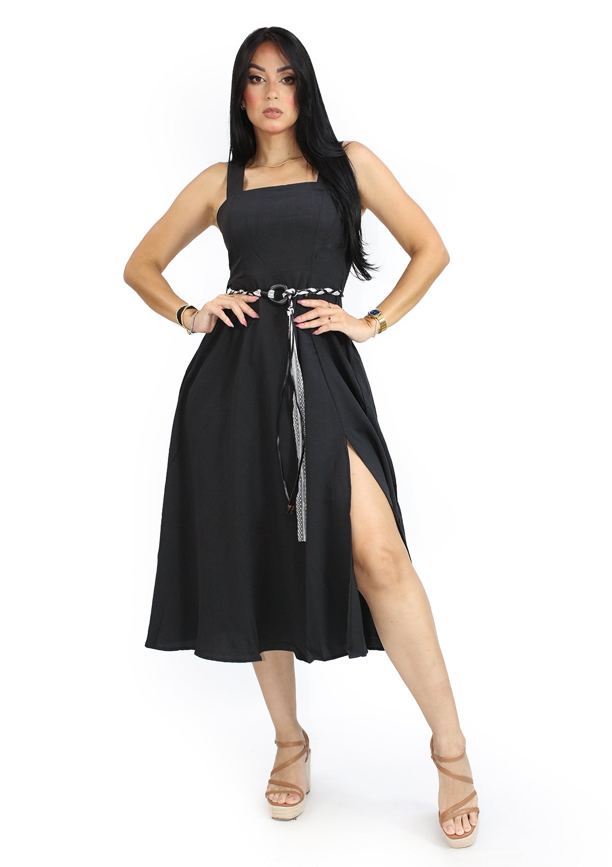 EV-B-6617-D Black Traje de Mujer