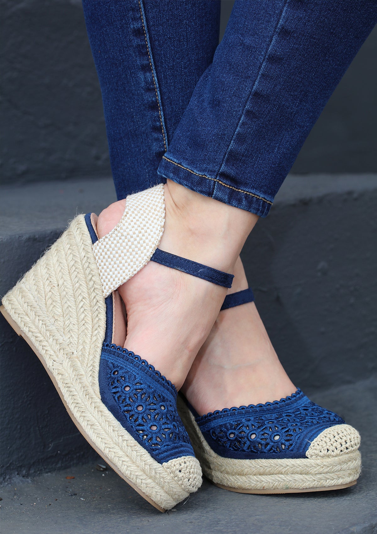 FL-CERTAIN-24 Navy Women Shoes