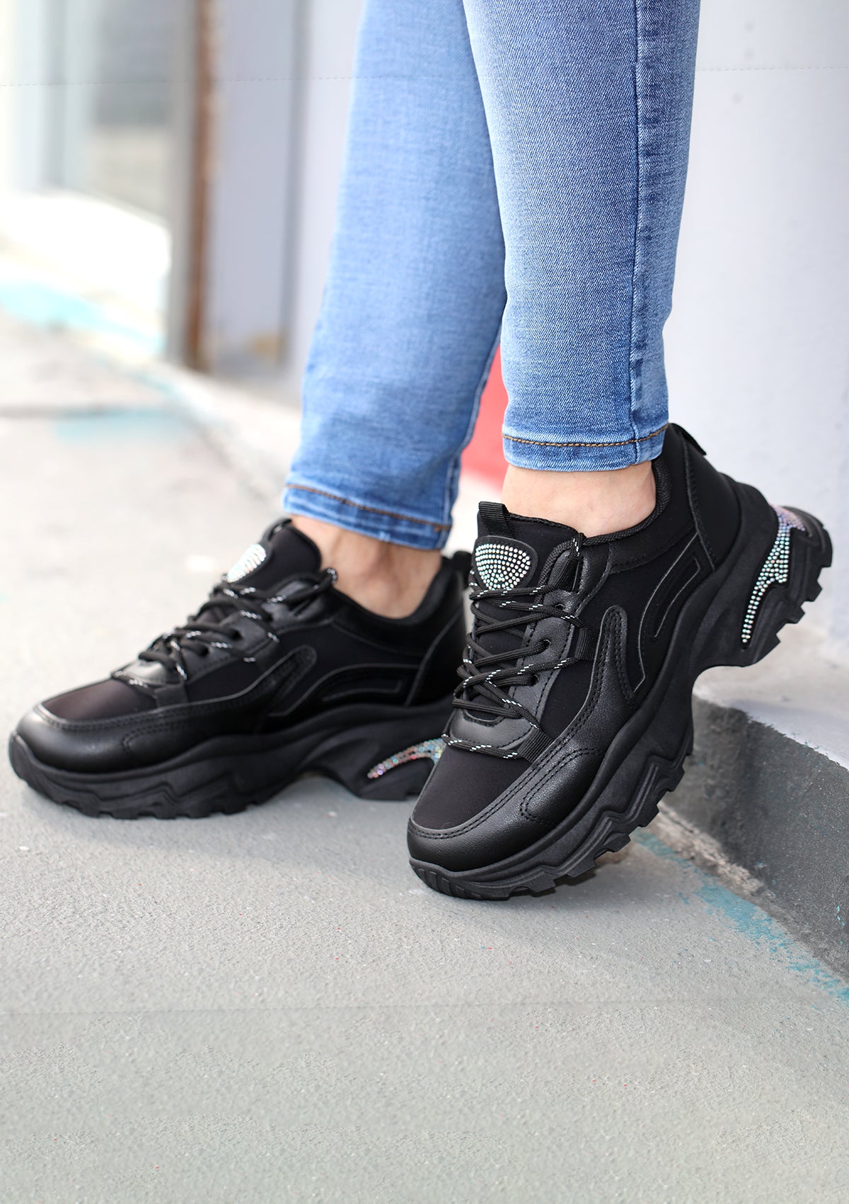 FL-SAIL-18 Black Women Shoes