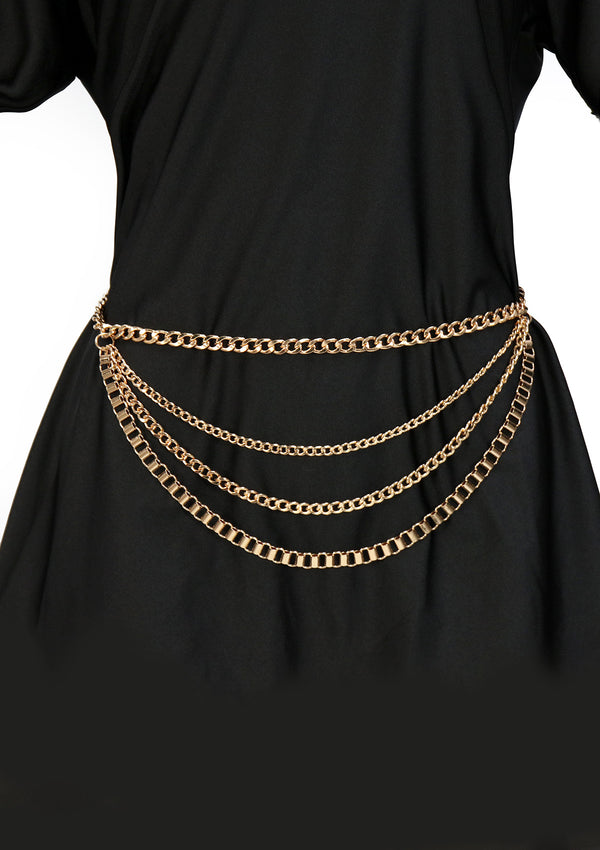 HD8702 Gold 4 Layers Correa Cadenas de Mujer