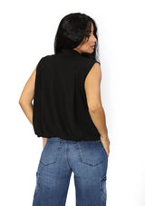 HF-25A-195 Black Blusa de Mujer